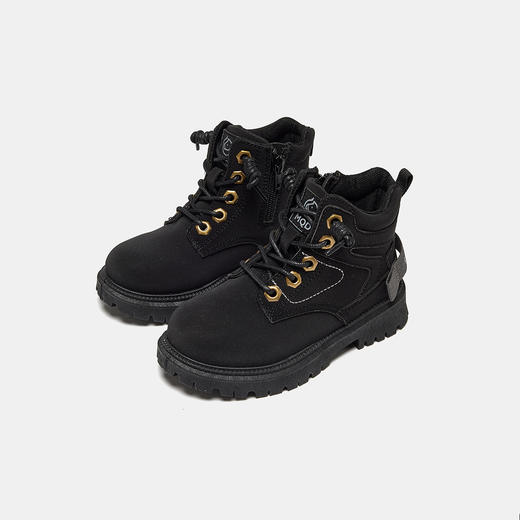 【ZY马骑顿】儿童马丁靴冬季男童短靴英伦风女童韩版靴子 商品图1