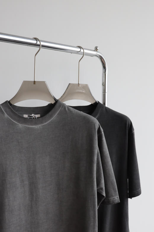 元单好货 U.L  重水洗做旧宽松短袖T恤 宽松百搭 TX398 商品图3