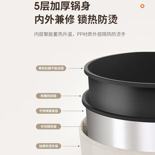 九阳（Joyoung）电煮锅 2.5L一体泡面电火锅多功能锅HG25-G201【YGYL1.0】 商品图3