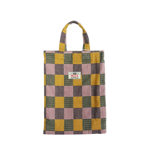 HUJI祤集Ditsy手提袋插画格纹 商品图1