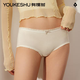 有棵树棉质中腰7A抗菌女士内裤3条装-U3133