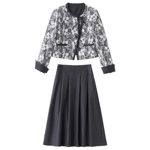 雀说小香风时尚气质新中式轻国风上衣半身裙两件套新款套装AL3091 商品图4