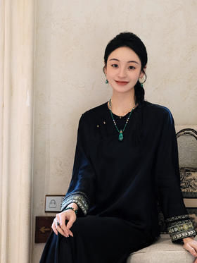 盛唐婧 |重磅真丝斜襟国风小衫