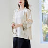 SM12497638新中式云锦拼接长袖立领盘扣桑蚕丝衬衫 商品缩略图3