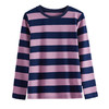 百媚生 条纹长袖T恤棉质圆领上衣9898 商品缩略图4