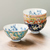 日本遊器物美浓烧山茶花碗5件装 商品缩略图1