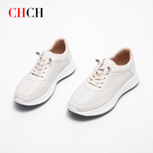 CHCH平衡鞋2025春夏新款舒适牛筋软底厚底超软羊皮内里休闲女鞋CP1B5051 商品图2