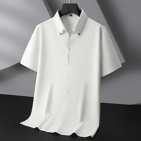 【棉质】【DDP】大依优型大码短袖衬衫肥佬商务休闲棉质半袖衬衣夏季新款男士加肥大码宽松
