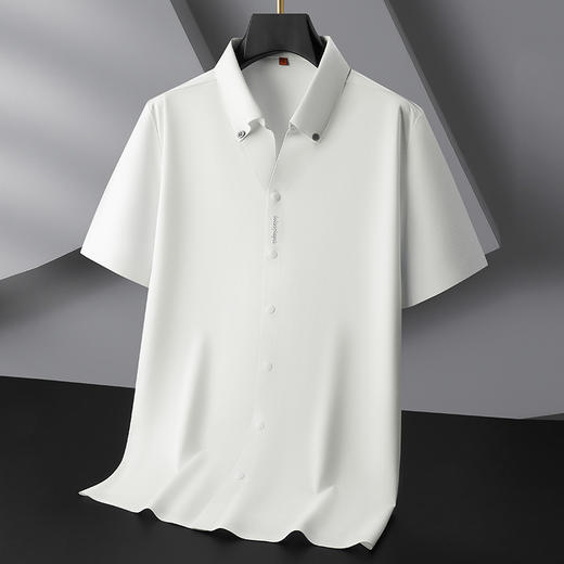 【棉质】【DDP】大依优型大码短袖衬衫肥佬商务休闲棉质半袖衬衣夏季新款男士加肥大码宽松 商品图0