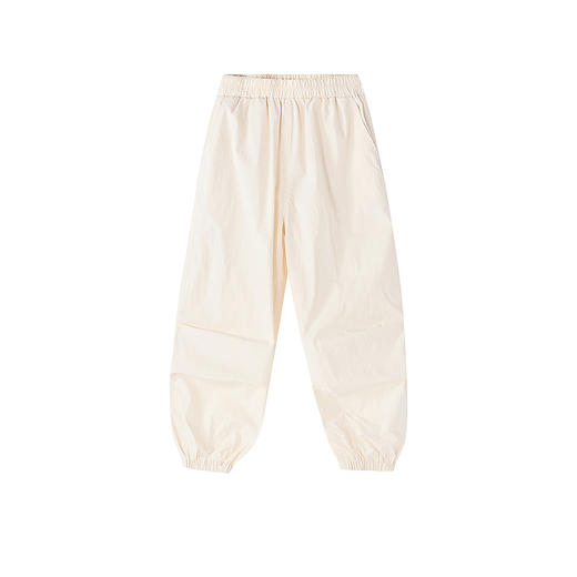 笛莎Deesha 童装女童裤子2025夏新款女童米白松紧腰散兵裤 商品图4