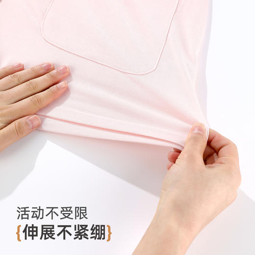 雅黛俪睡衣女2025新款春夏带胸垫随心搭翻领开扣舒适家居服三件套 商品图5