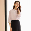 玳莎简约重磅真丝衬衫女通勤气质七分袖方领上衣2025年春季新款  FA31310 商品缩略图0
