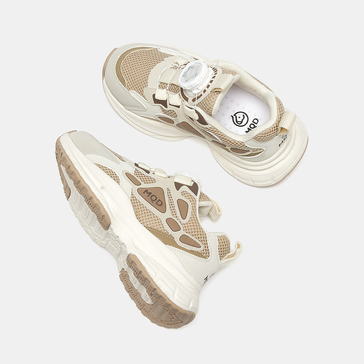 【ZY马骑顿】童鞋夏季男童单网运动鞋旋钮扣女童网面透气跑