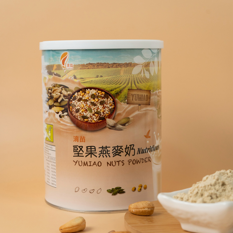 淯苗坚果燕麦奶 | 850g/罐 植物奶粉 含扁桃仁/松子/南瓜籽花籽仁 营养代餐粉