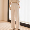 玳莎半松紧宽松直筒休闲裤标配腰带2025年春季阔腿垂感百搭长裤女  FA36304 商品缩略图2