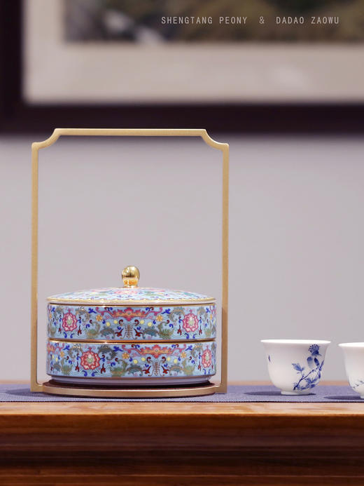 盛唐牡丹X大道造物| 中国盒子· 四喜-蓝色[特价品] 商品图1