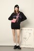 LNNNS 黑色刺绣撞色长卫衣 17824 商品缩略图1