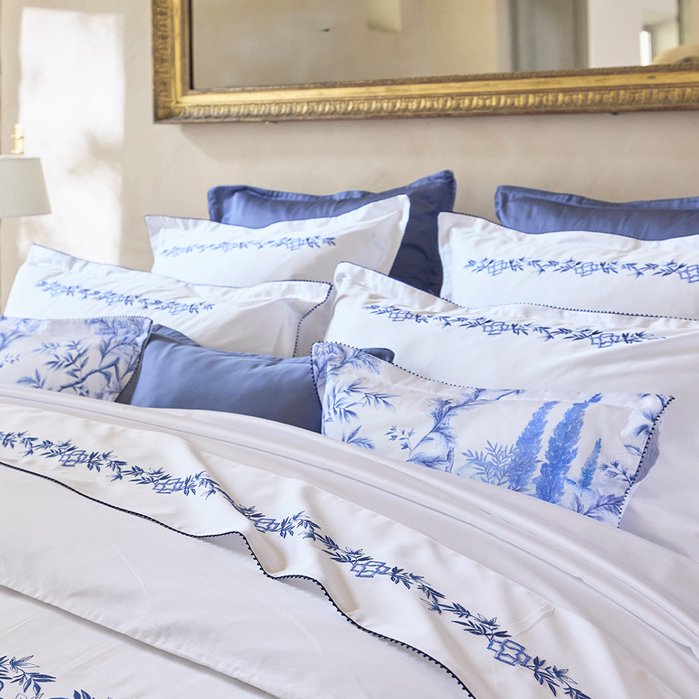 AT邸尔铂·法国进口奢华家纺Mirabeau米拉博之蓝系列床品四件套