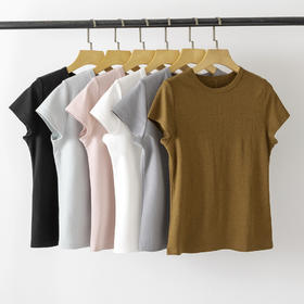 【高品质私服】【醋酸后邦缝圆领短袖T恤】吸湿排汗 舒适亲肤，耐穿不易变形YS88510-CC