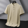 【封口款】【DDP】大依优型大码套头立领短袖衬衫男加肥大码中国风盘扣衣服胖子夏装上衣 商品缩略图2