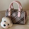 【轻奢格纹设计，时尚百搭】英式下午茶枕头包包 女秋冬格纹手提小拎包 单肩斜挎包-QQ 商品缩略图0