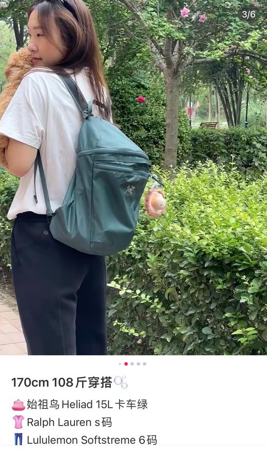 鸟 轻便小巧HELIAD15 男女可用 防泼水双肩背包 Z-15088 商品图11