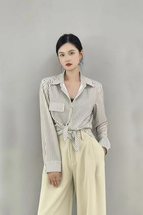Kai & Kiera 通勤简约条纹衬衣 17814