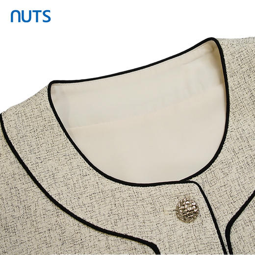 NUTS春秋新品撞色时尚优雅气质小香风短外套418042502 商品图3