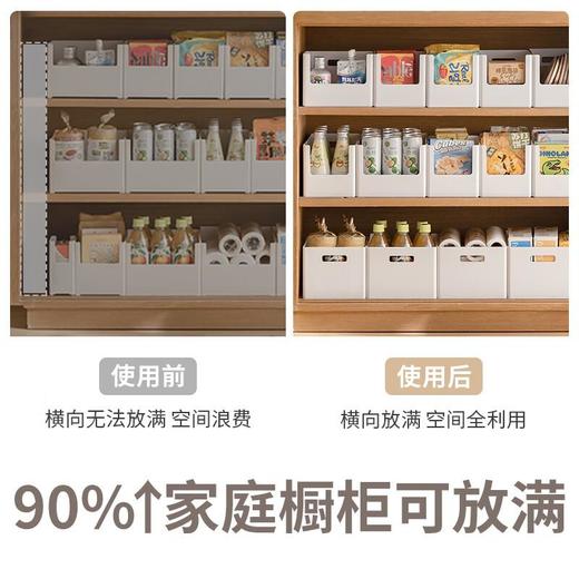 懒角落 橱柜收纳盒直角长方形厨房桌面整理盒子杂物零食收纳储物筐/个 商品图5
