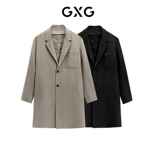 GXG男装 多色时尚保暖长款大   冬季热卖GEX12626074 商品图4