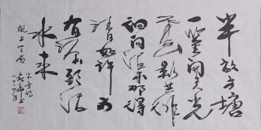 苏华《观书有感》书法69CM*137CM约8.5平尺手写宣纸作品【SF0724】 商品图1