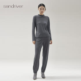 西藏精纺羊绒女运动休闲裤SJF96K375N