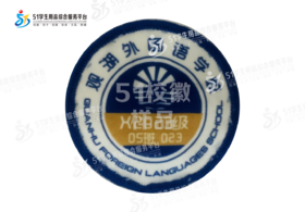 定制深圳市观湖外国语学校校徽定做礼服布标姓名贴学生缝制包邮51