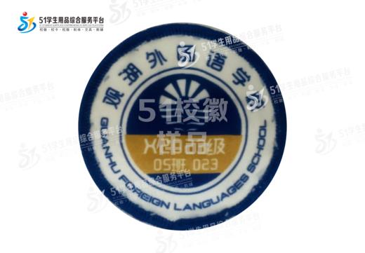 定制深圳市观湖外国语学校校徽定做礼服布标姓名贴学生缝制包邮51 商品图0