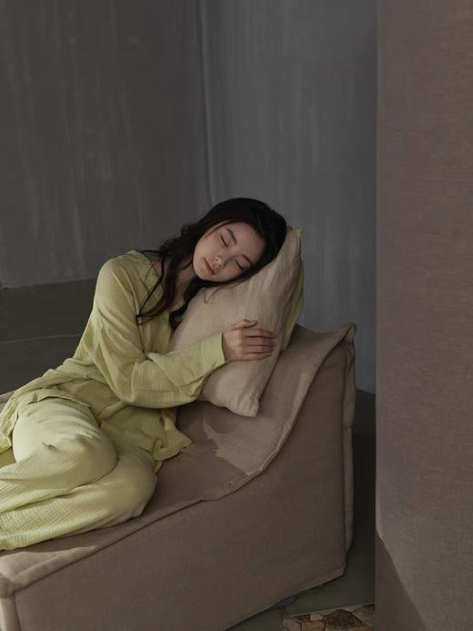 【岚束·叶落秋声】情侣睡衣家居服 100%棉婴儿贴肤面料 商品图8