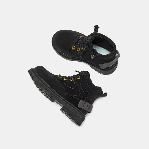 【ZY马骑顿】儿童马丁靴冬季男童短靴英伦风女童韩版靴子 商品图2