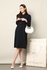 Le Malene 藏蓝色简约大气衬衫连衣裙 17762 商品缩略图3