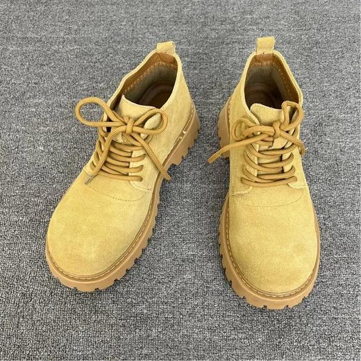 中帮大头德比鞋 反绒皮米奇德比 实打实增高5cm 商品图1