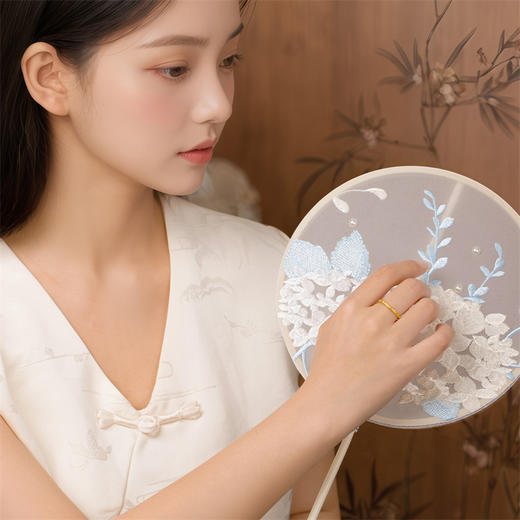 典粹唐草纹戒指 中国风足金黄金戒指【按克计价黄金1】MEMORA诗普琳GR2321 商品图1