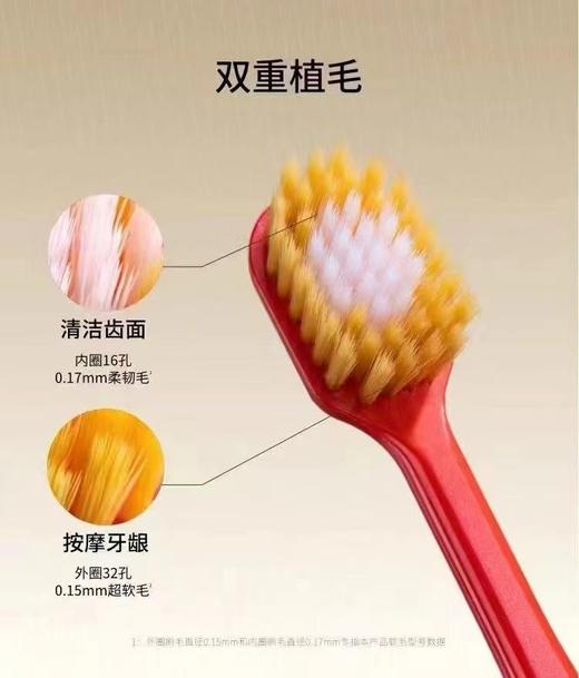 惠百施6列舒适特护宽头牙刷中毛62# 商品图0