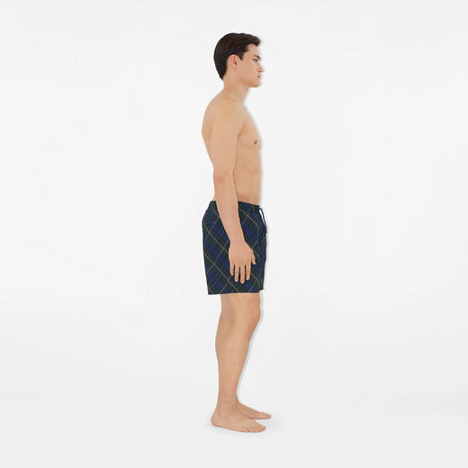 BURBERRY 巴宝莉 男士尼龙斜纹抽绳泳裤 格子 8101885 C1852 商品图2