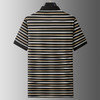 【DDP】大依优型大码短袖POLO衫时尚翻领半袖体恤男装加肥加大码夏装肥佬休闲条纹棉质 商品缩略图3