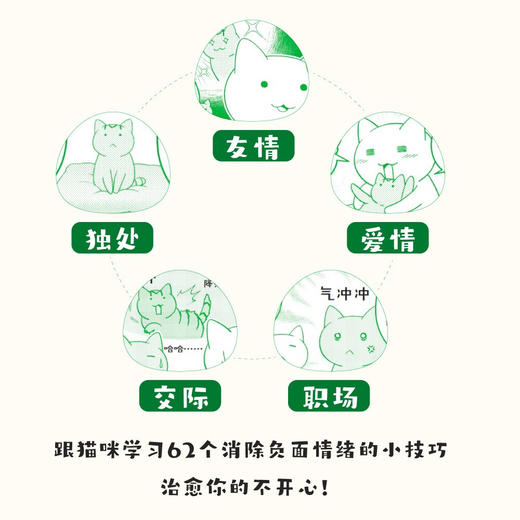 不如来做一只猫：跟猫咪学习62个消除负面情绪的小技巧（日本人气漫画家耶六新作！附赠精美猫猫书签！） 商品图1
