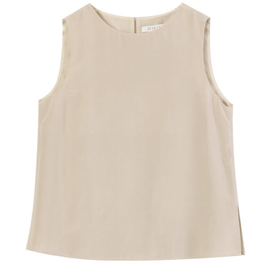 玳莎时尚重磅真丝背心女高级基础圆领百搭款无袖内搭上衣2025新品  FA31001 商品图4