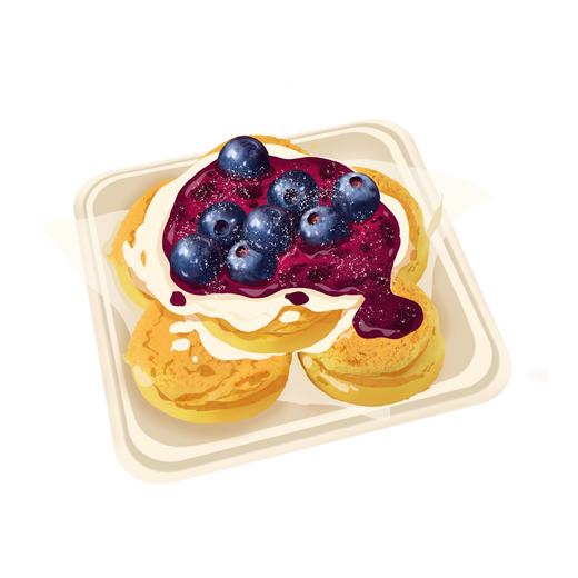 蓝莓奶油泡芙 商品图0