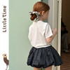 littletime女童t恤法式优雅2025夏季洋气韩版儿童纯棉宽松短袖 商品缩略图3