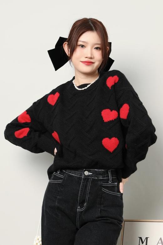 Stay2Weeks 立体爱心图案针织上衣 17769 商品图0