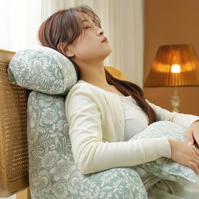 蔓延繁花系列多功能颈枕护腰靠床头靠垫软包大靠背高级感腰靠卧室可拆洗