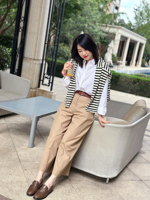 westory秋季新款圆头平底舒适优雅乐福鞋W24CM74651 商品图5