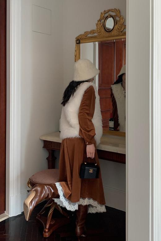 Stay2Weeks 复古气质花边领收腰显瘦连衣裙 17777 商品图3